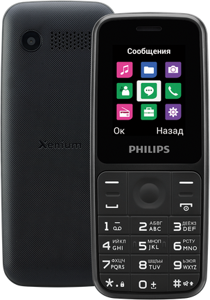 Мобильный телефон Philips Xenium E125 Black