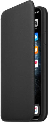 Чехол-книжка Apple Leather Folio для iPhone 11 Pro Max Чёрный
