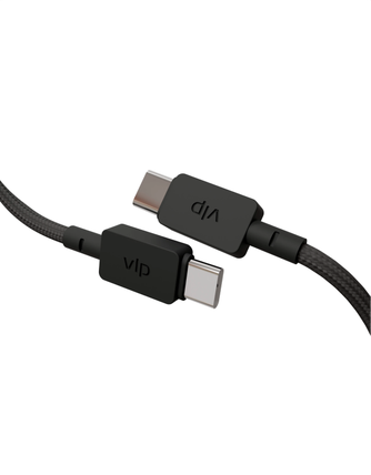 Кабель VLP Nylon Cable USB-C to USB-C 1.2m Black