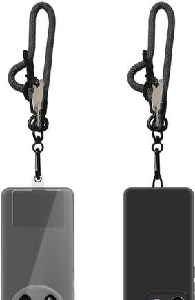 Шнурок Krutoff Нейлон для телефона и ключей 0.3m Black