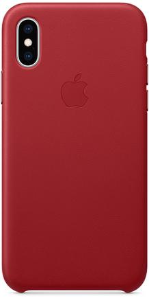 Клип-кейс Apple Leather Case для iPhone Xs (PRODUCT)RED