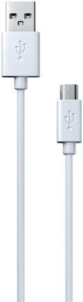 Изображение товара Кабель Red Line USB to microUSB 1A 1м White для зарядки и передачи данных