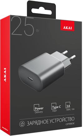 Зарядное устройство Akai CH-6A25 USB-C Black