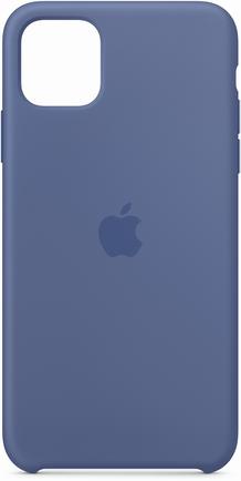 Клип-кейс Apple Silicone Case для iPhone 11 Pro Max «Синий лён»