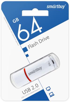 USB-накопитель SmartBuy Crown 64GB USB 2.0 White