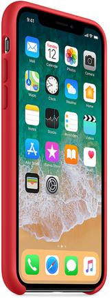 Клип-кейс Apple Silicone Case для iPhone X (PRODUCT)RED