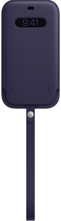 Чехол-футляр Apple Leather Sleeve with MagSafe для iPhone 12 Pro Max Тёмно-фиолетовый