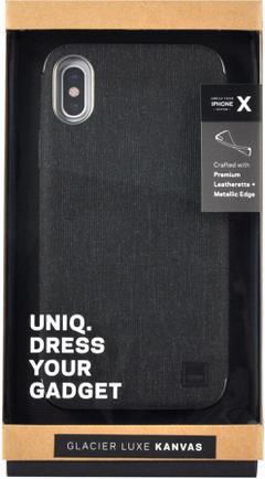 Клип-кейс Uniq Kanvas для Apple iPhone X Black