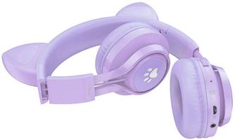Наушники Hoco W39 Cat Ear Lilac