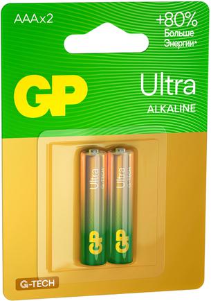 Батарейки GP Ultra Alkaline G-Tech AAA (2 шт)