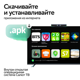Умный медиаплеер SberBox Top с камерой чёрный