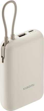 Портативное зарядное устройство Xiaomi Power Bank 10000mAh с кабелем Beige