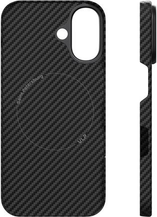 Клип-кейс VLP Kevlar Case для Apple iPhone 16 с MagSafe чёрный