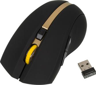 Мышь беспроводная Oklick 495MW Black/Gold