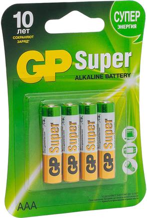 Батарейки GP Super Alkaline AAA (4 шт)