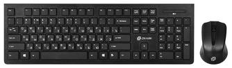 Комплект клавиатура и мышь Oklick 250M Black