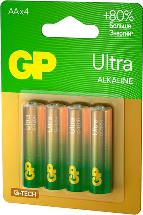 Батарейки GP Ultra Alkaline G-Tech AA (4 шт)