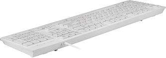 Клавиатура проводная Oklick 505M Slim White