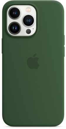 Клип-кейс Apple Silicone Case with MagSafe для iPhone 13 Pro «Зелёный клевер»
