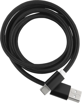Кабель Red Line Nylon USB to USB Type-C 1m Black