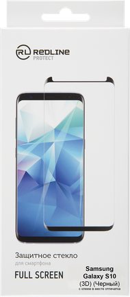 Защитное стекло Red Line Full Screen 3D для Samsung Galaxy S10 УТ000017924 Black