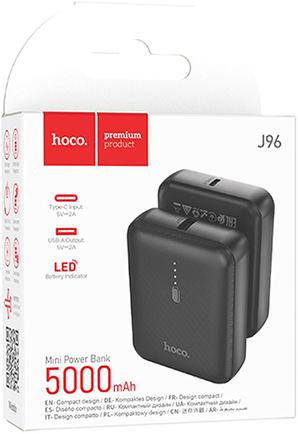 Портативное зарядное устройство Hoco J96 Strider 5000mAh Black