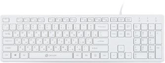 Клавиатура проводная Oklick 500M Multimedia Slim White