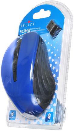 Мышь беспроводная Oklick 545MW Black/Blue
