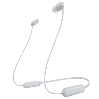 Изображение товара Наушники Sony WI-C100 White Bluetooth 5.0 с 25 часами работы и микрофоном