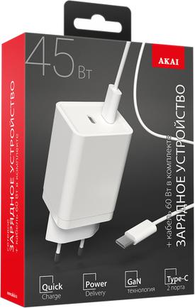 Изображение товара Зарядное устройство Akai CH-6A28 USB-C 45 Вт