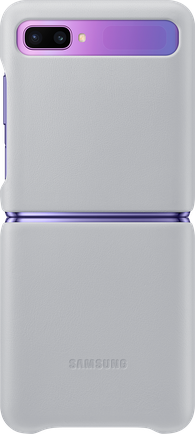 Клип-кейс Samsung Leather Cover Z Flip Gray