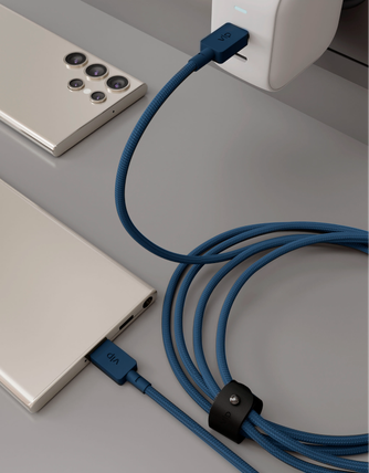 Кабель VLP Nylon Cable USB-C to USB-C 1.2m Dark Blue