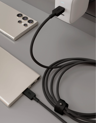 Кабель VLP Nylon Cable USB-C to USB-C 1.2m Black