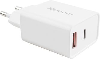Зарядное устройство Xenium X252 USB/USB-С, с кабелем White