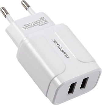 Зарядное устройство Borofone BA37A с кабелем microUSB White