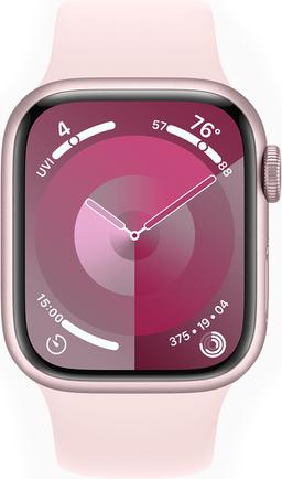 Умные часы Apple Watch Series 9 MR943ZP/A 41mm Aluminum Pink с розовым ремешком M/L