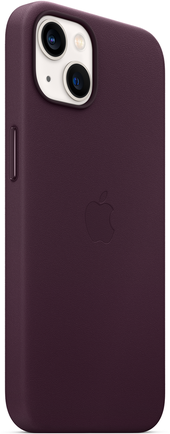 Клип-кейс Apple Leather Case with MagSafe для iPhone 13 «Тёмная вишня»
