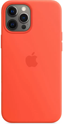 Клип-кейс Apple Silicone Case with MagSafe для iPhone 12 Pro Max «Солнечный апельсин»