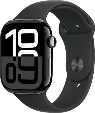 Умные часы Apple Watch Series 10 46mm Aluminum Case Jet Black с чёрным ремешком S/M (без SIM)