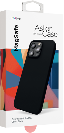 Клип-кейс VLP Aster Case с MagSafe для Apple iPhone 15 Pro Max чёрный