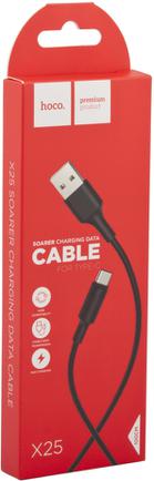 Кабель Hoco X25 USB to USB-C 1m Black