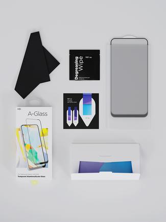 Защитное стекло VLP A-Glass для Samsung Galaxy А35/A55 Black