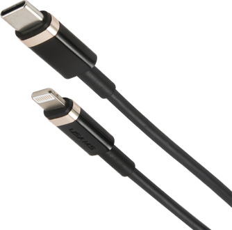 Кабель Usams SJ485 USB to Apple Lightning 2m Black