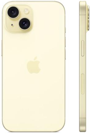 Смартфон Apple iPhone 15 128GB MTP23HN/A Yellow (Nano+eSIM)