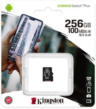 Карта памяти Kingston Canvas Select Plus microSDXC UHS-I Class 10 256GB