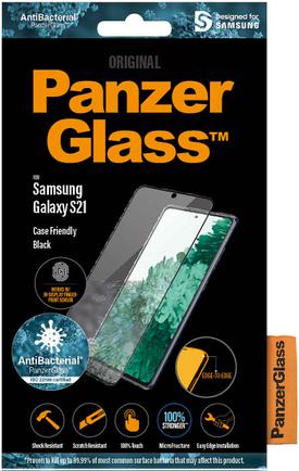 Защитное стекло PanzerGlass AntiBacterial Case Friendly для Samsung Galaxy S21 Black