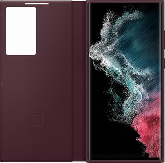 Чехол-книжка Samsung Smart Clear View Cover S22 Ultra Burgundy