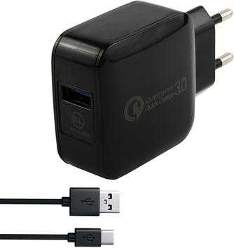 Изображение товара Зарядное устройство Red Line NQC-4 с USB-C черного цвета
