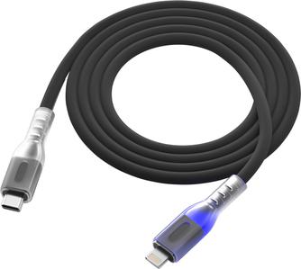 Кабель Red Line pro Shimmer USB-C to Apple Lightning 1m Black