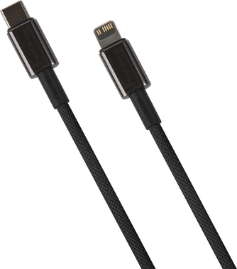 Кабель Baseus Tungsten Gold CATLWJ-01 USB to Apple Lightning 1m Black